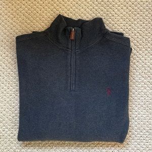 Dark gray Polo by Ralph Lauren mens quarter-zip sweater